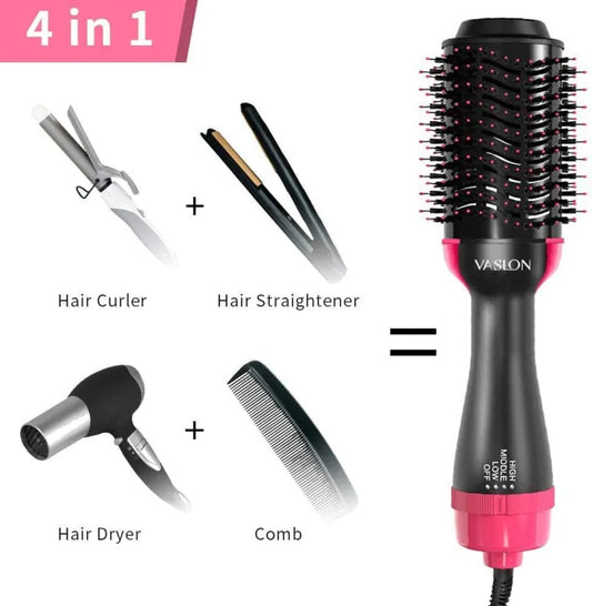 ™ 4-in-1 Blow Hair Dryer - Volumizer Brush, Straightening & Curl