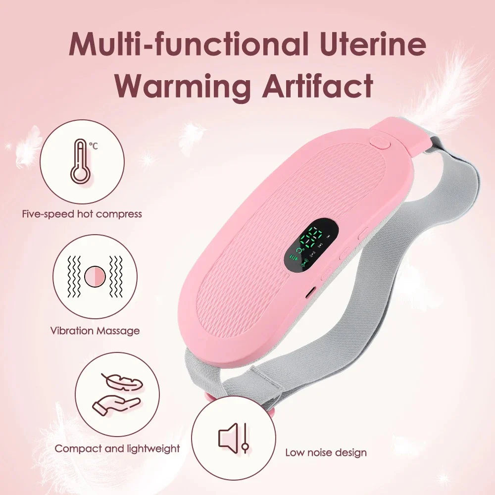 Period Cramp Relief Electric Heating Belt Massager