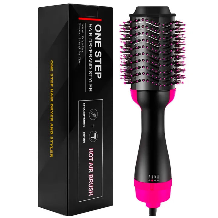 ™ 4-in-1  Blow Hair Dryer - Volumizer Brush, Straightening & Curl