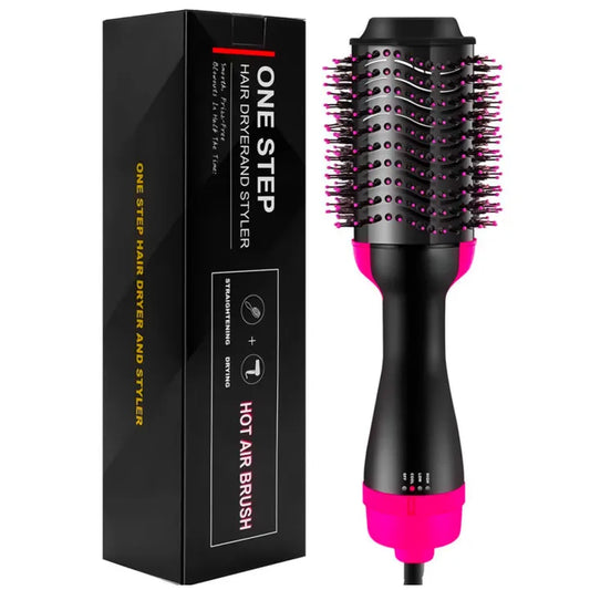 ™ 4-in-1  Blow Hair Dryer - Volumizer Brush, Straightening & Curl