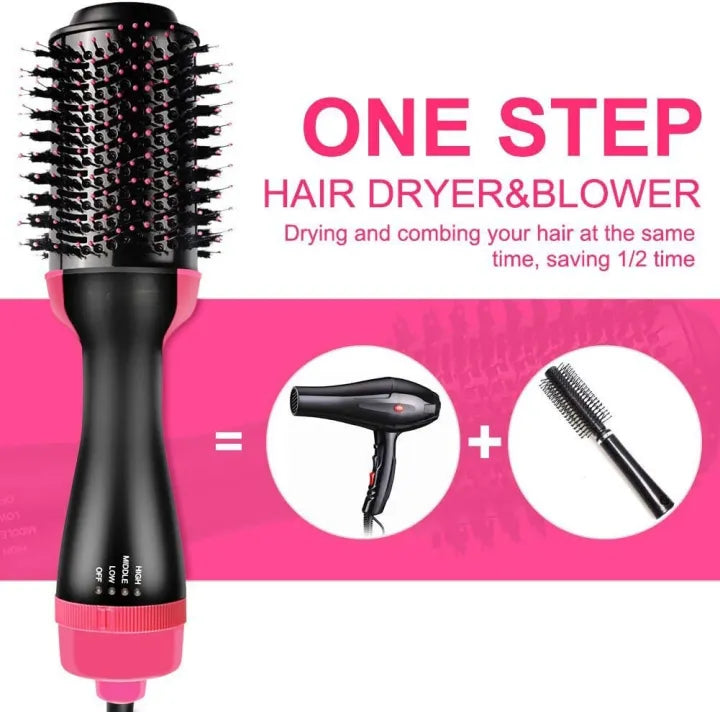 ™ 4-in-1  Blow Hair Dryer - Volumizer Brush, Straightening & Curl