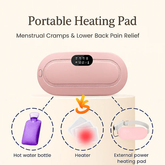 Period Cramp Relief Electric Heating Belt Massager