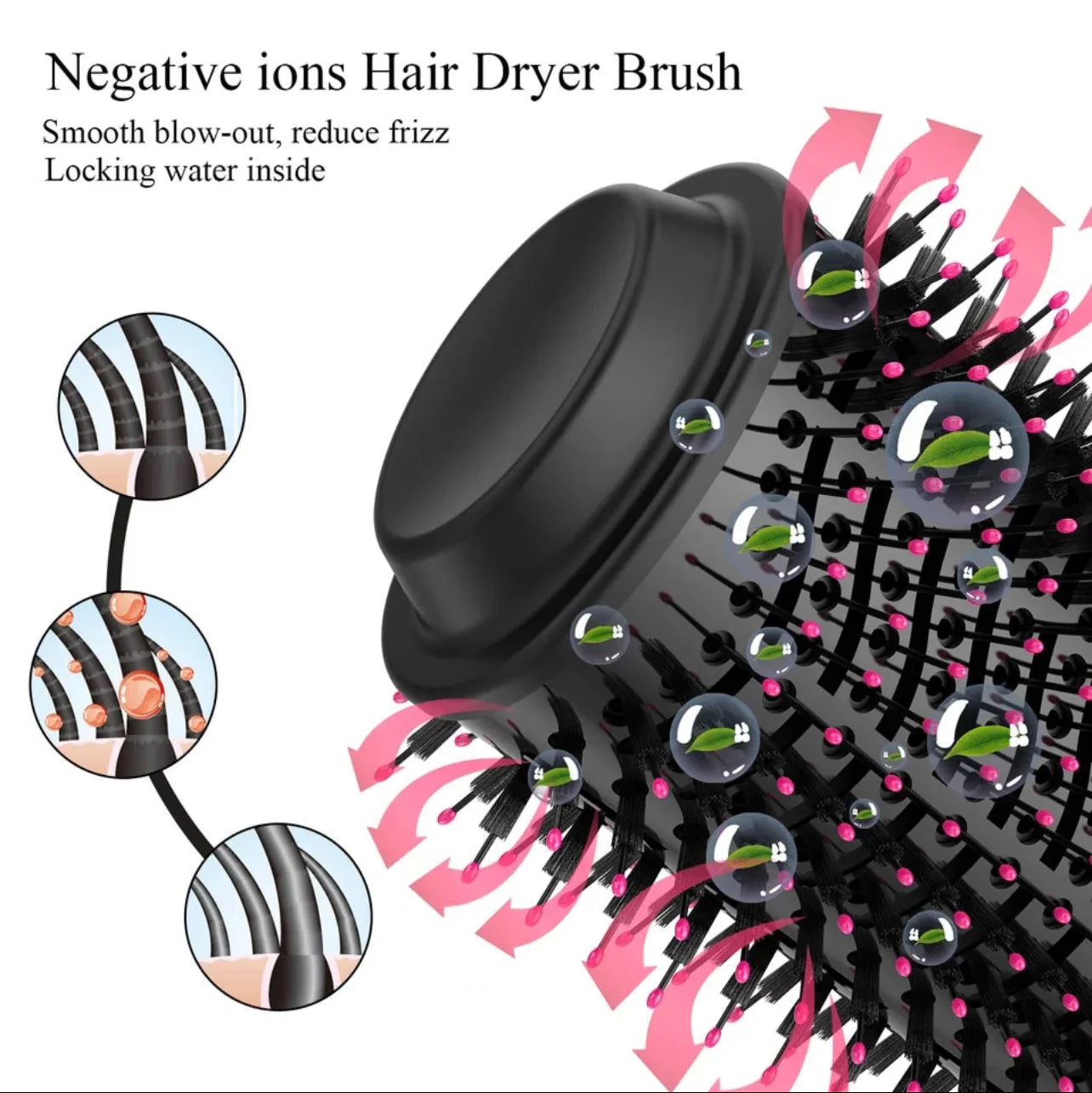 ™ 4-in-1  Blow Hair Dryer - Volumizer Brush, Straightening & Curl