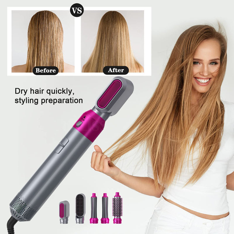 Imported™ 5-in-1 Hair Tool – Quick Styling Without Heat Damage or Hassle